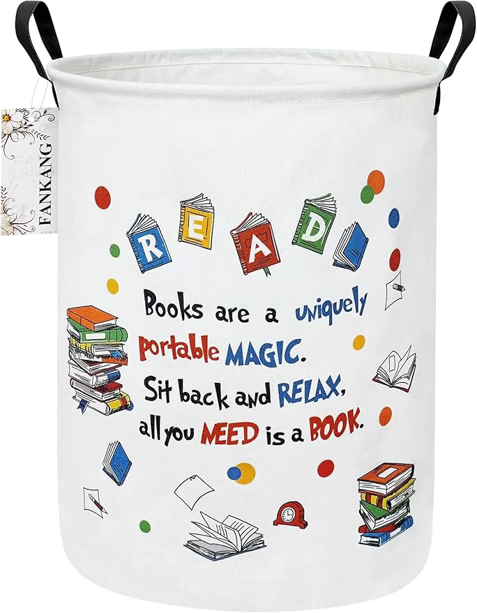 Traditional FANKANG Storage Basket Nursery Hamper Canvas Laundry Basket Foldable with Waterproof PE Coating Large Storage Baskets for Kids Boys and Girls Office Bedroom Clothes Toys Reading About ThisOverview Elegant