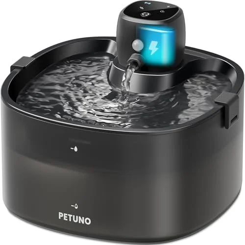 Innovative Wireless Cat Water Fountain Cat Fountain Battery Operated 78oz 2.3L Sustainable
