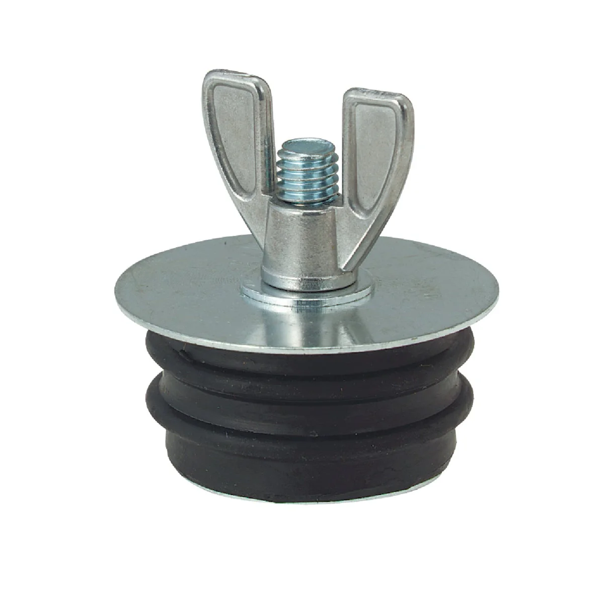 Original Jones Stephens 2 In. IPS Galvanized Steel Sewer and Drain Test Plug High-Performance