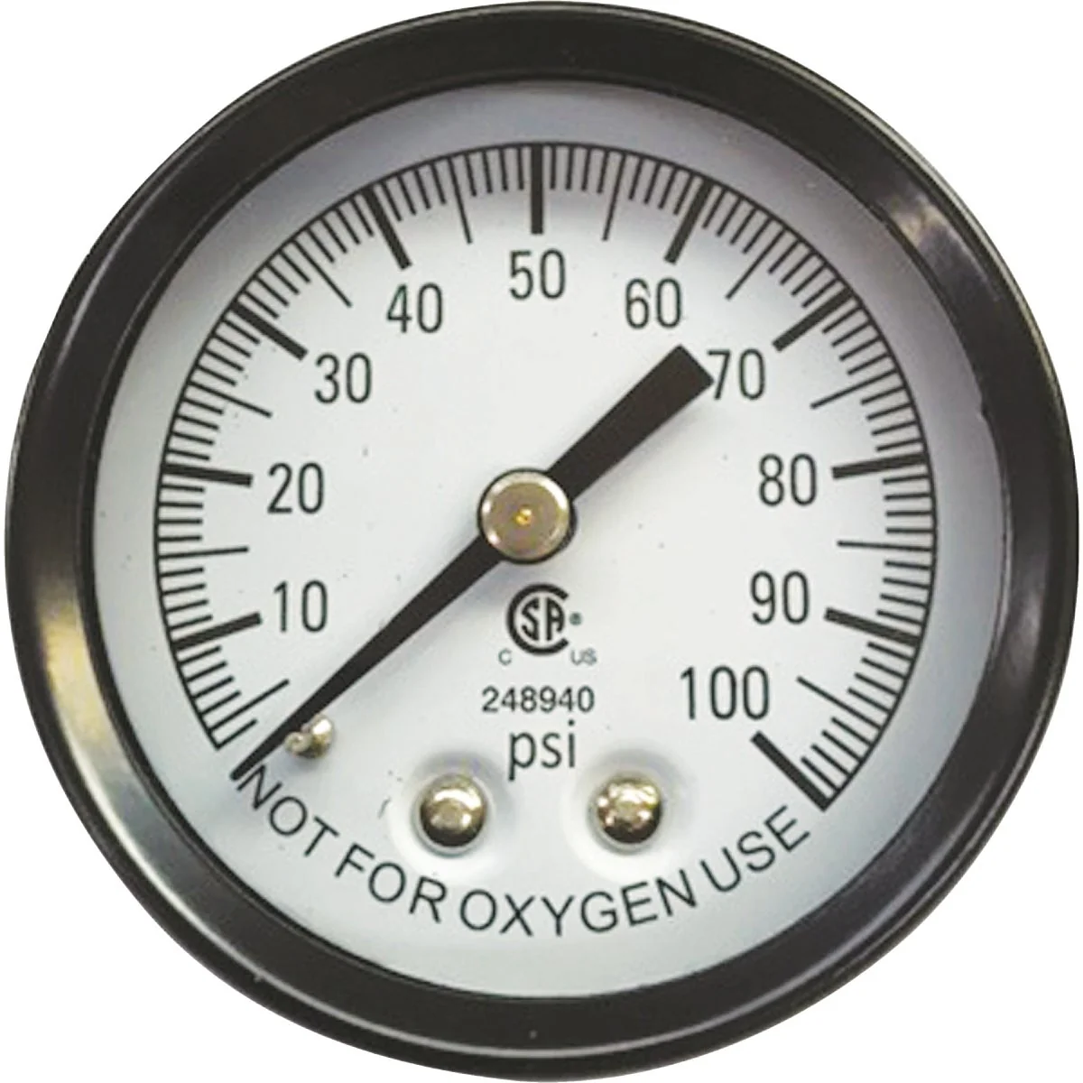 Carefully Designed Simmons 1 8 In. MPT Fitting 100 psi Pressure Gauge Fine