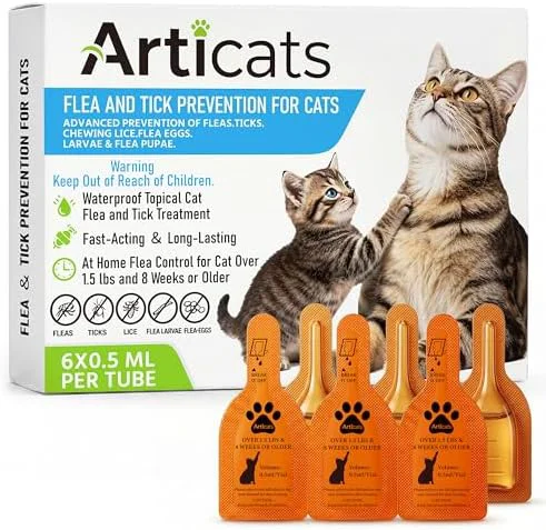 Smart Flea and Tick Prevention for Cats Kittens Topical Cat Flea and Tick Solid
