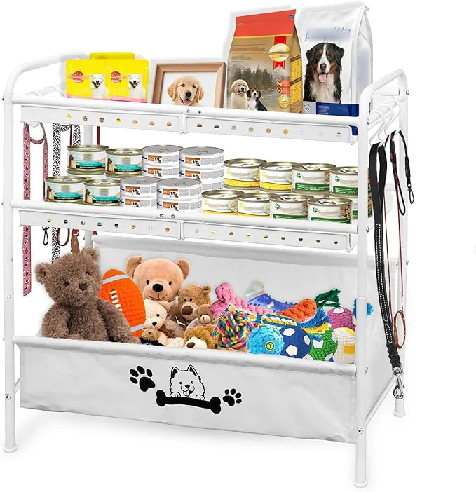 Enhanced Large Dog Toy Basket Dog Toy Bin with Storage Organizer 3-Tier Pet Toy Box for Living Room Toy Holder Chest for Pet Dog Cat Multifunctional Chest Holder for Cat Dog AccessoriesAbout ThisOverview Reusable