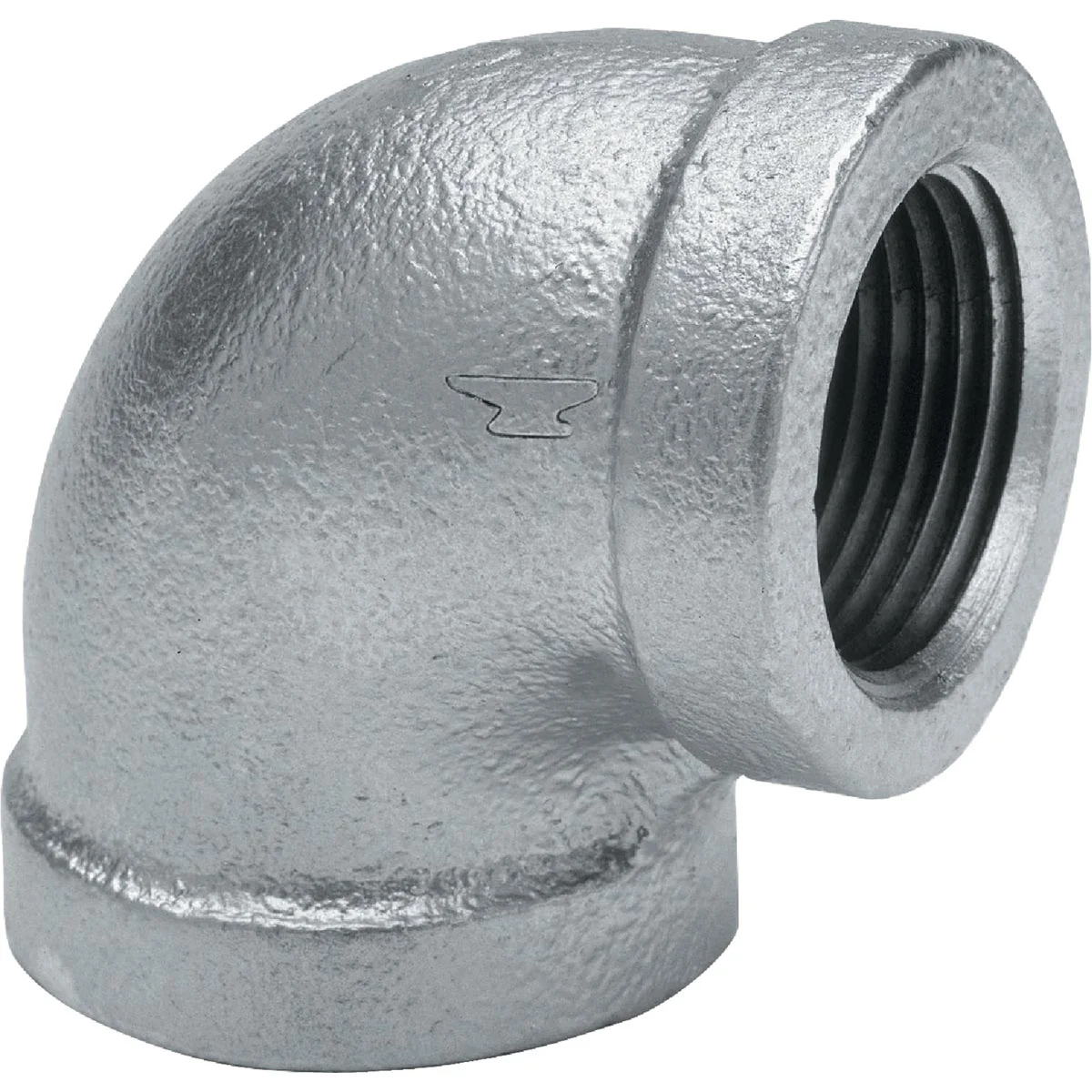 Specialty Anvil 1 In. x 3 4 In. 90 Deg. Reducing Galvanized Elbow 1 4 Bend Minimalist