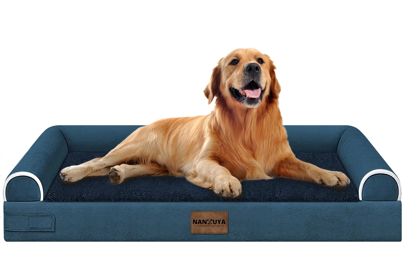 Fine Crafted NANUYA Large Orthopedic Dog Bed – XL Memory Foam Waterproof Navy Fashionable