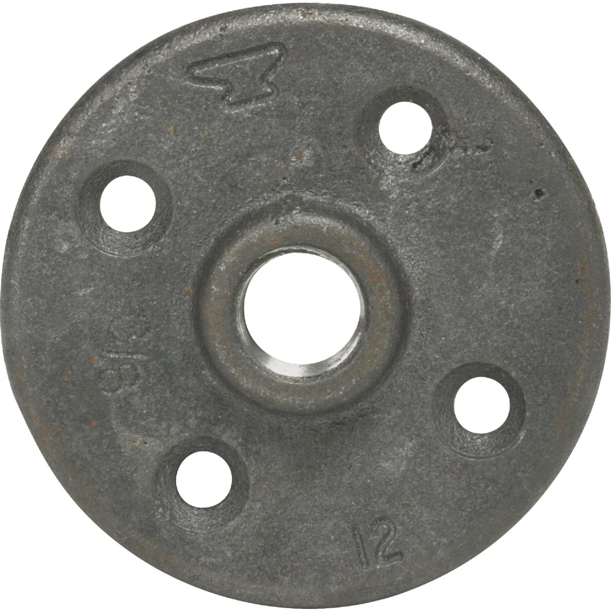 Clean Anvil 1-1 2 In. x 4-1 4 In. Black Iron Floor Flange Casual