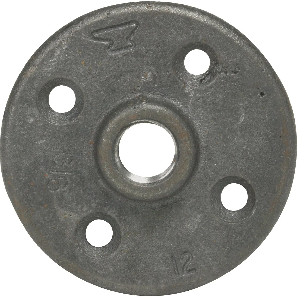 Convenient Anvil 1-1 4 In. x 3-5 8 In. Black Iron Floor Flange Flexible