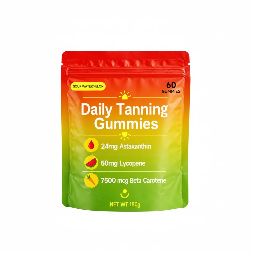 First-Class Daily Tanning Gummies Essential Vitamin Antioxidant Top-Quality