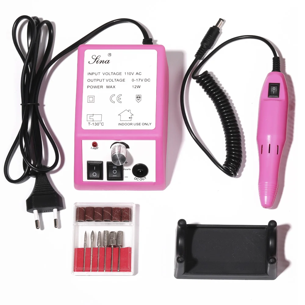 Breathable Electric Nail Sander Polishing Tools Set Natural