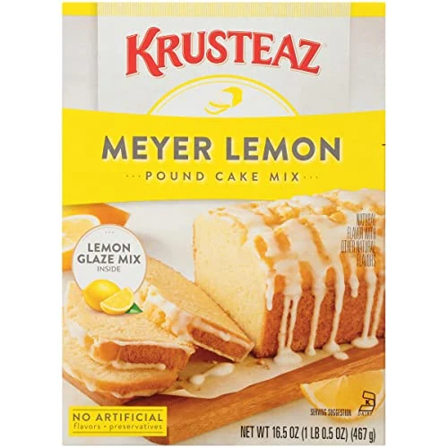 Sustainable Meyer Lemon Pound Cake Mix with Lemon Glaze 16.05 Ounce Effective
