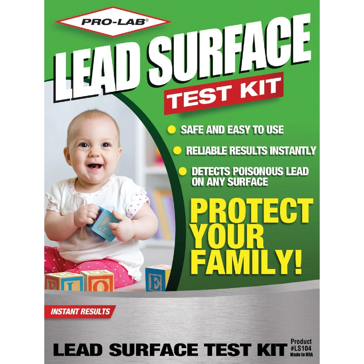 Superior Pro Lab Instant Results Test Strips Lead Surface Test Kit 6-Pack High-Grade