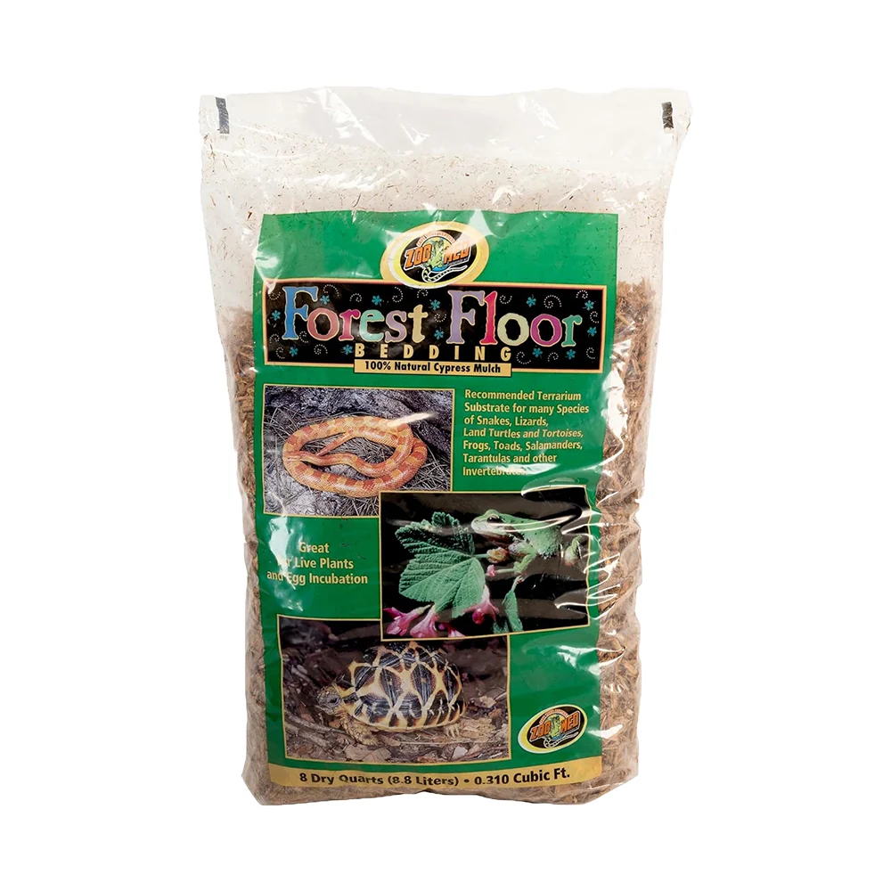 Pure Zoo Med Forest Floor Natural Cypress Mulch Bedding Substrate Brown 8 Quarts Official