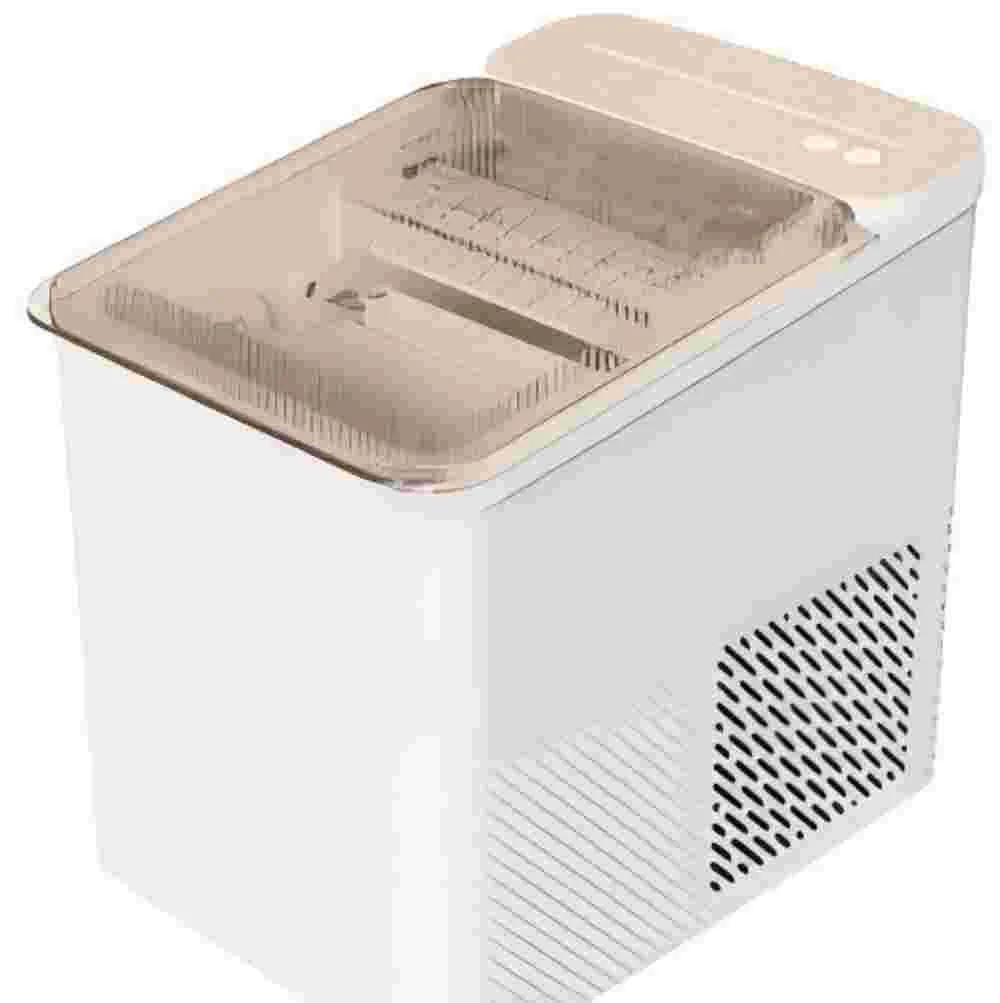 Dependable Fast Bullet Ice Maker for Countertop 12kg 24H Portable Ice Machine with 8 Ice Cubes Per Cycle Dual Size Options Clear Lid and Quiet Operation for Home Office RV Dorm Recyclable