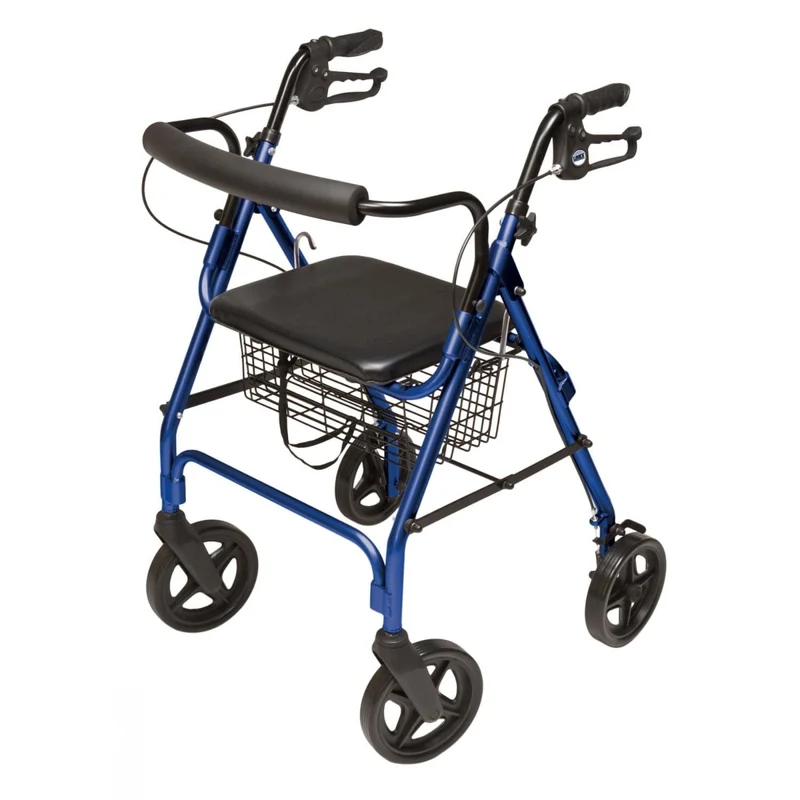 High-Quality Lumex Walkabout Four-Wheel Contour Deluxe Rollator Official