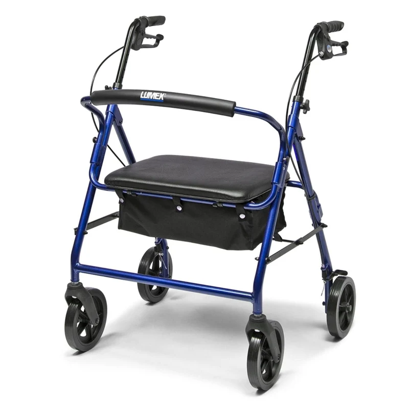 Carefully Designed Lumex Walkabout Four-Wheel Imperial Bariatric Rollator Powerful