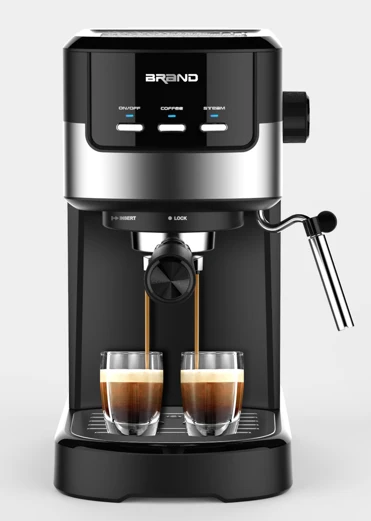 Selected Espresso Machine with Milk Frother 15 Bar Compact Coffee Machine Stainless Steel Espresso Maker for Cappuccino Latte High-Grade
