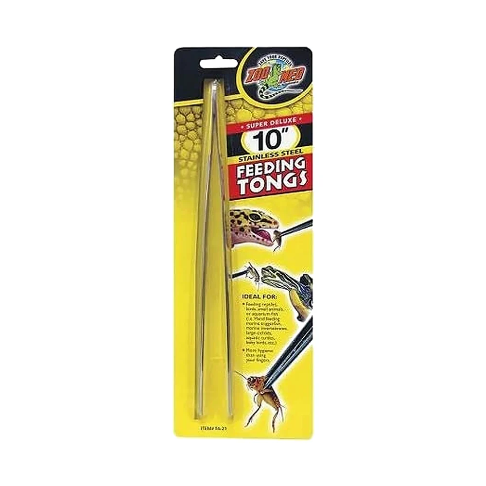 Breathable Zoo Med Super Deluxe Stainless Steel Feeding Tong 10-in Certified