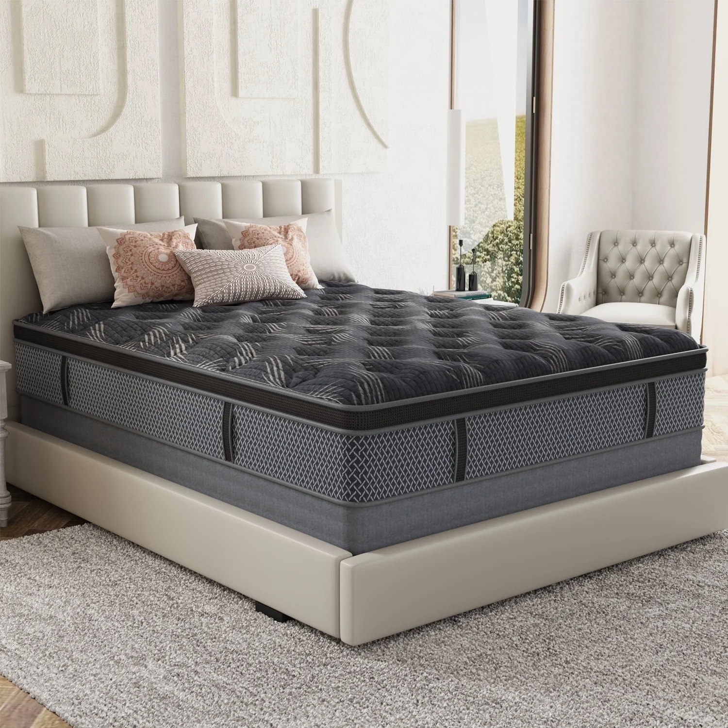 Responsible 10inch Queen Mattress Motion Isolation Pocket Spring Mattress Hybrid Innerspring Mattress in a Box Official