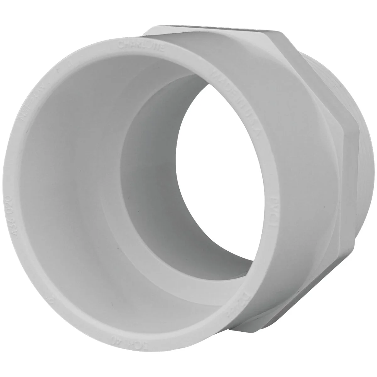 Casual Charlotte Pipe 2 In. x 2 In. Schedule 40 Male PVC Adapter Official