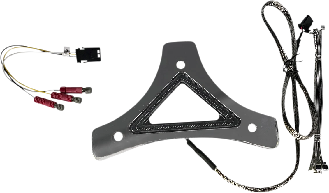 High-Grade Custom Dynamics LED Backrest Light – Run Brake – Chrome CD-BR-UNV-C Unique