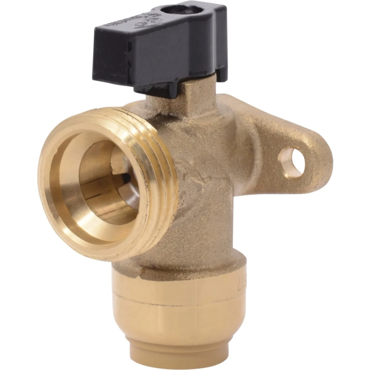 Casual SharkBite 1 2 in. x 3 4 in. MHT Push-to-Connect Angle Washing Machine Valve Smooth