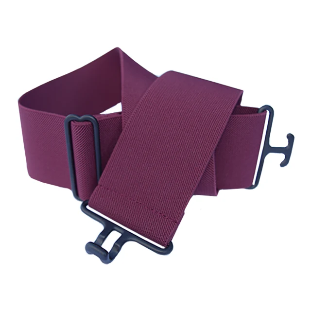 Healthy Burgundy Black Elastic Belt Reusable