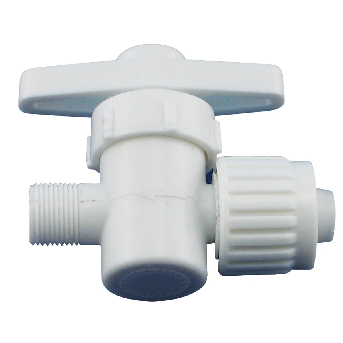 Authentic Flair-it 1 2 In. P x 3 8 In. Compression Plastic White Straight Valve Premium Material