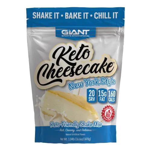 Authentic Sports Keto Cheesecake Shake Mix 16.64 Ounce Premium