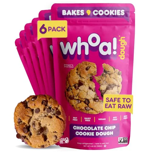 Premium Material Whoa Dough Ready to Bake Cookie Dough Chocolate Chip 41.4 Ounce Green