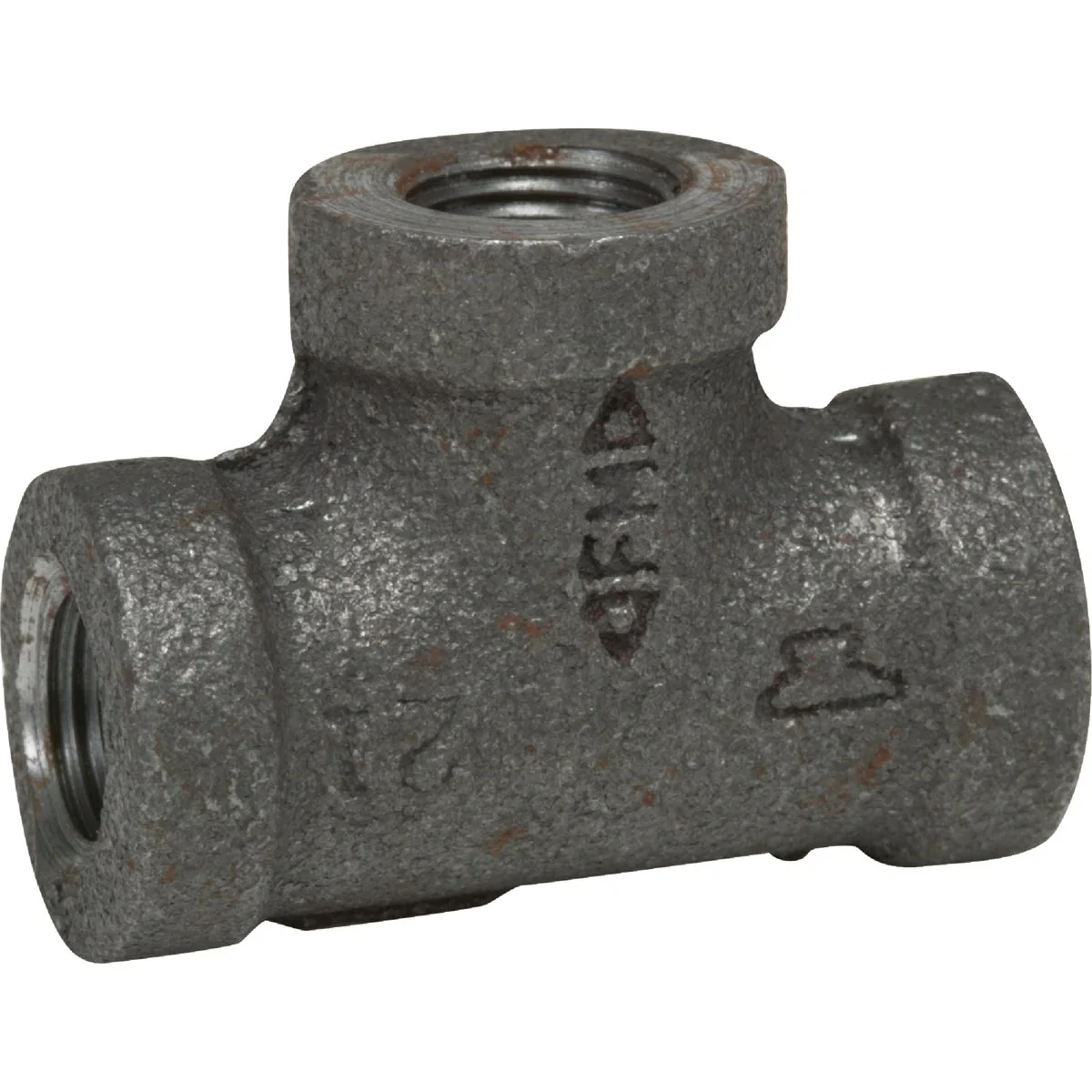 Eco-Friendly Anvil 2 In. Malleable Black Iron Tee Soft