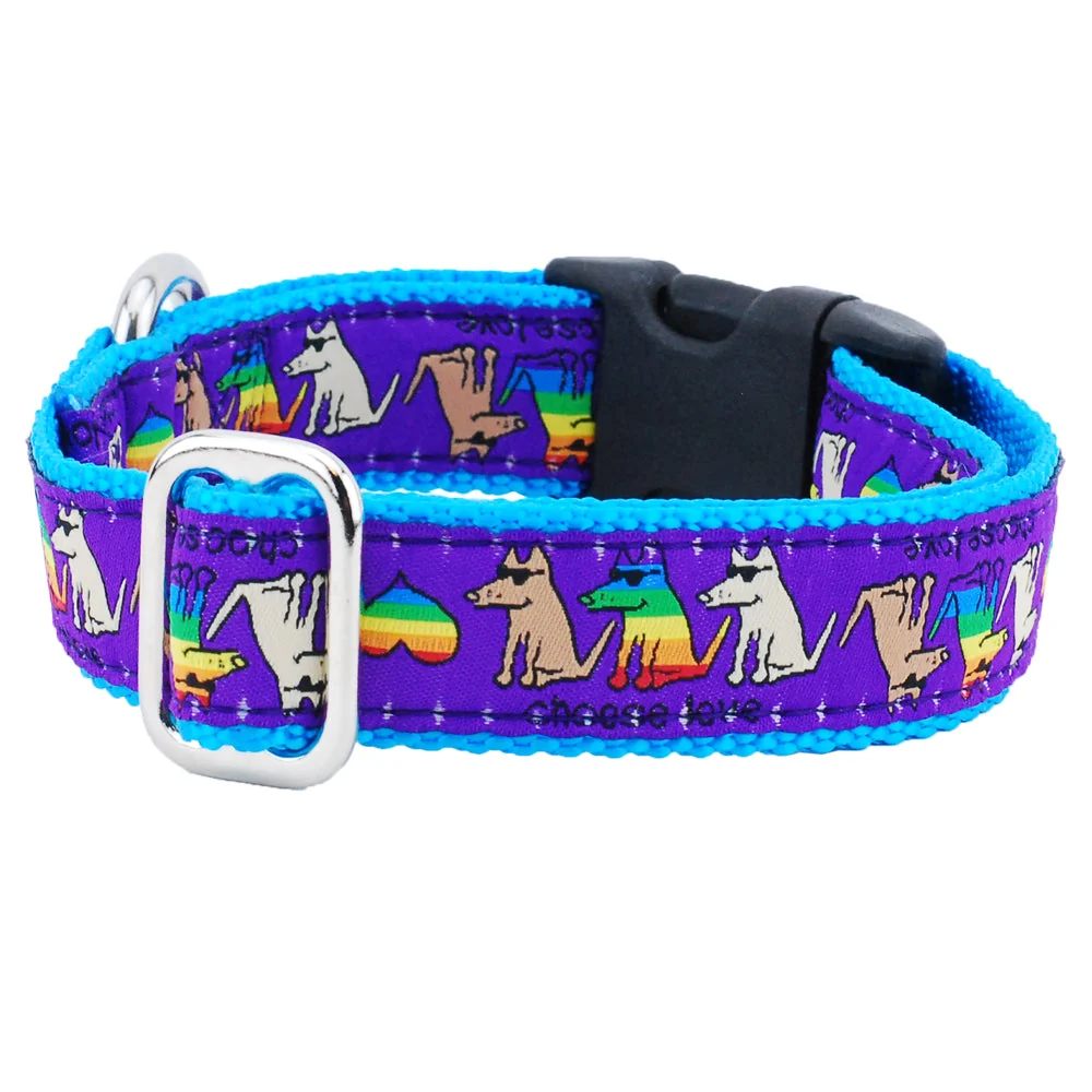 Efficient 1″ Choose Love Teddy The Dog Essential Dog Collar World-Class