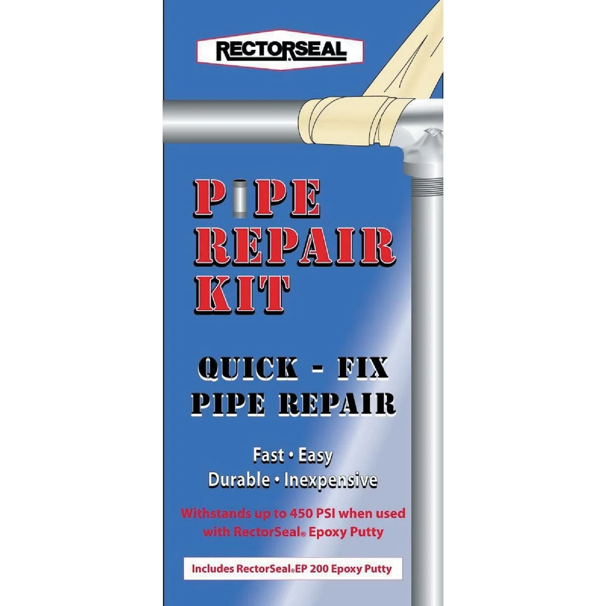 Safe Rectorseal 2 In. x 4 Ft. Pipe Repair Kit User-Friendly
