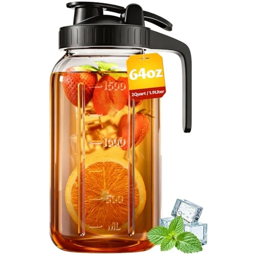 Expertly Made 64oz Mason Jar Pitcher Original Design