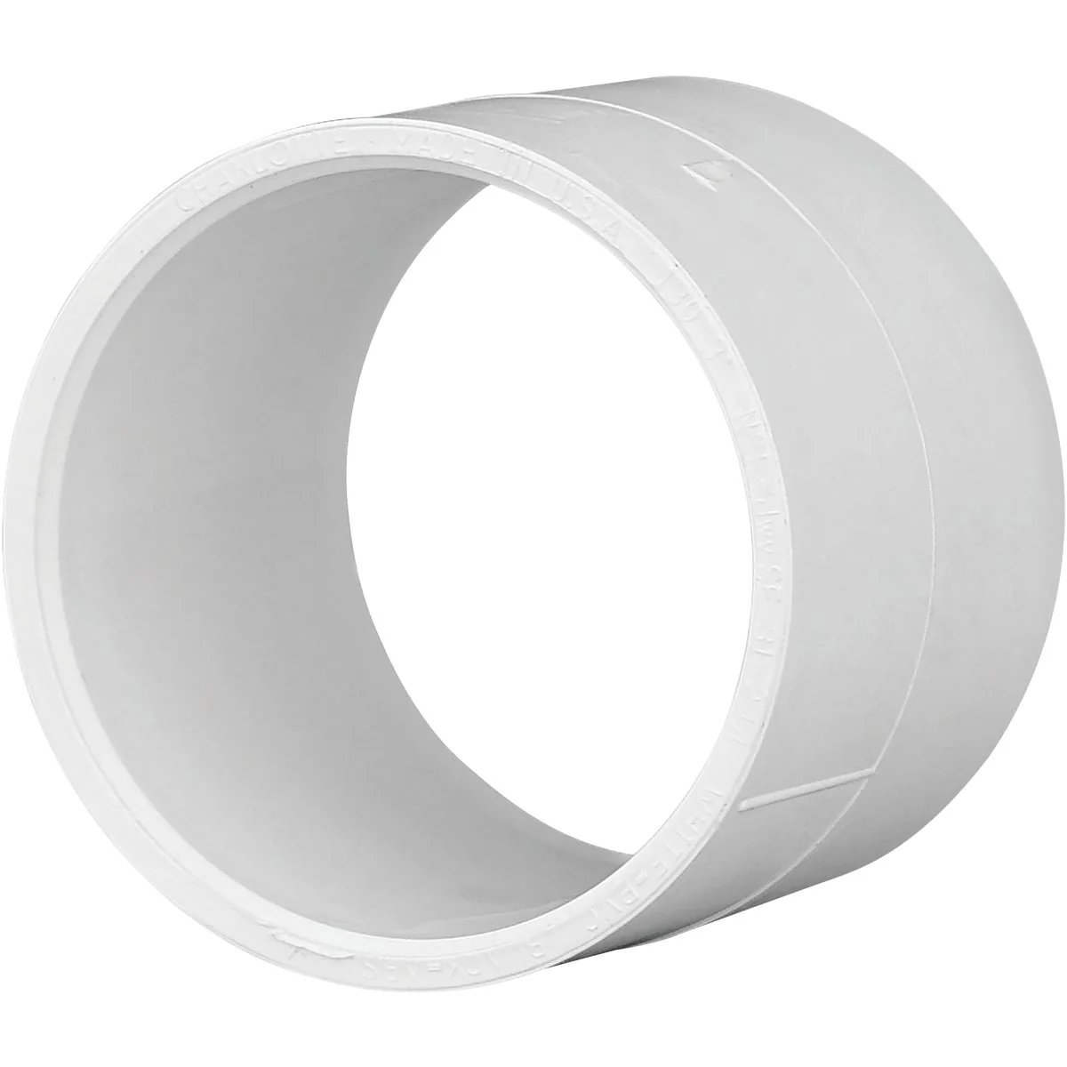 Environmentally Friendly Charlotte Pipe 3 In. Schedule 40 DWV PVC Repair Coupling Traditional