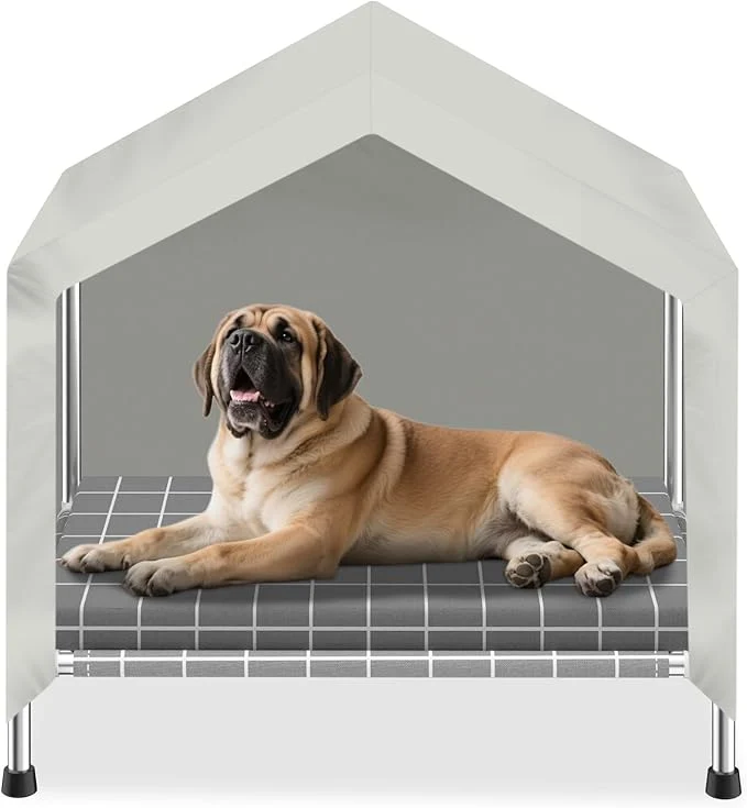 Responsible d Dog House with Soft Cushion Insert – Comfortable Pet Home with d Design Sturdy Dog Shelter for Indoor Outdoor Use for Pets Medium About ThisOverview Crafted