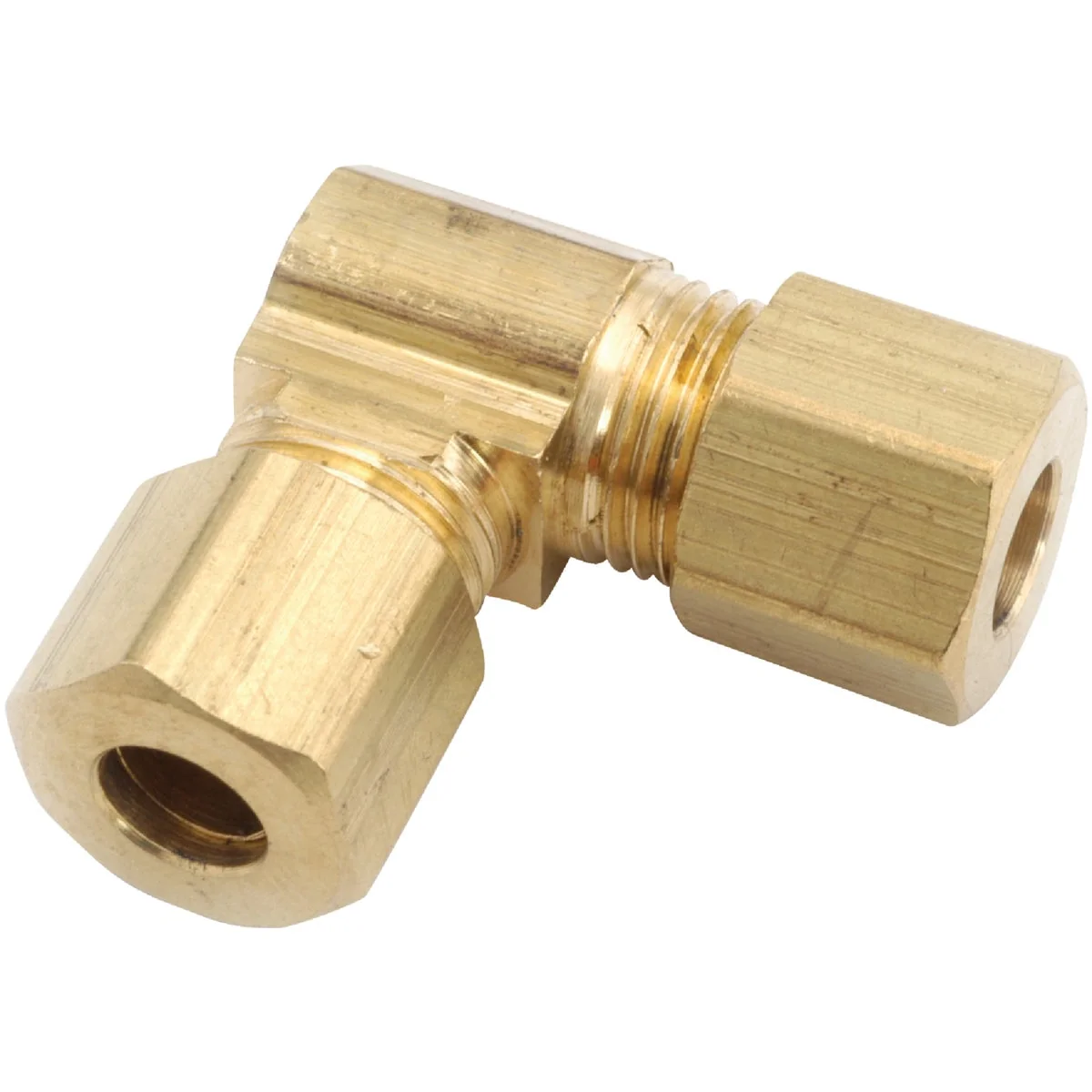 Consistent Anderson Metals 3 8 In. 90 Deg. 2-Way Compression Brass Elbow 1 4 Bend Durable