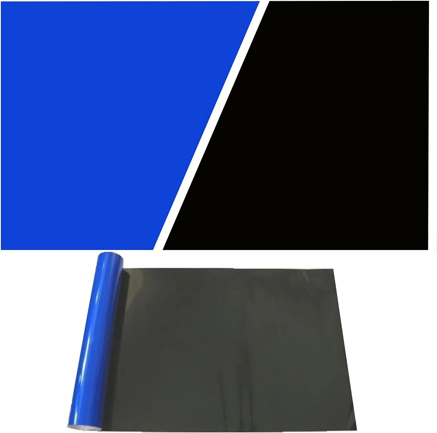 Sophisticated ELEBOX Aquarium Background Blue Black Fish Tank Background Picture 2 Sides Fish Backdrop for Aquarium Wallpaper 24 x 71 Secure