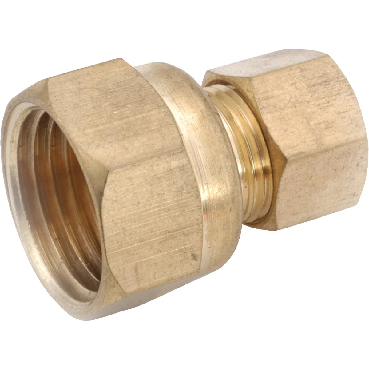 Sustainable Anderson Metals 3 8 In. x 3 8 In. Brass Union Compression Adapter Refined