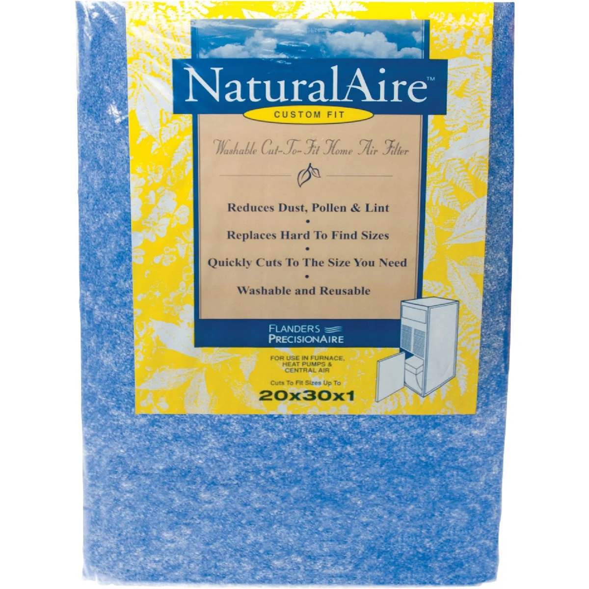 Top-Quality Flanders NaturalAire 20 In. x 30 In. x 1 In. MERV 4 Trimmable Air Filter Luxury