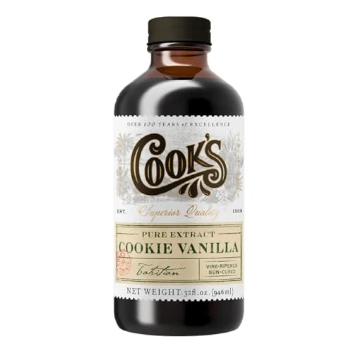 Fine Pure Cookie Vanilla Extract for Cakes Cookies 32 Fl Oz Eco-Friendly