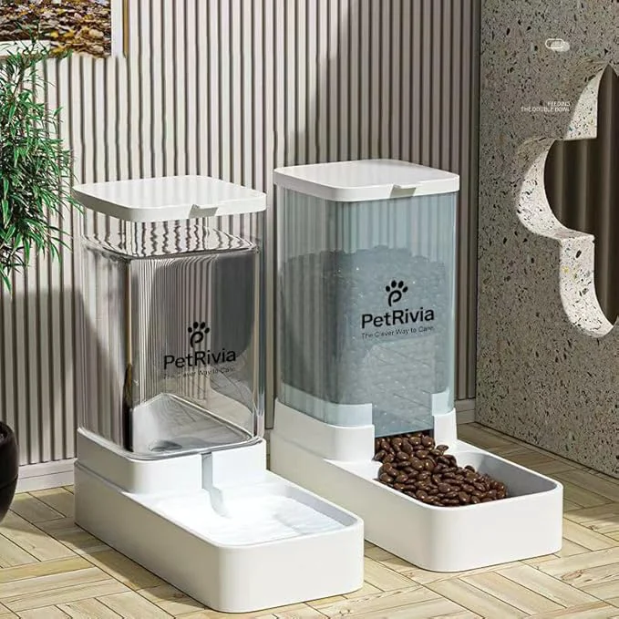 Contemporary Automatic Pet Feeders Automatic Dog Food and Water Dispenser Water Dispenser for Dogs Gravity Water Dispenser Cat Feeders Automatic Cat Food Dog Water and Food Dispenser Gravity Pet Water DispenserAbout ThisOverview Advanced