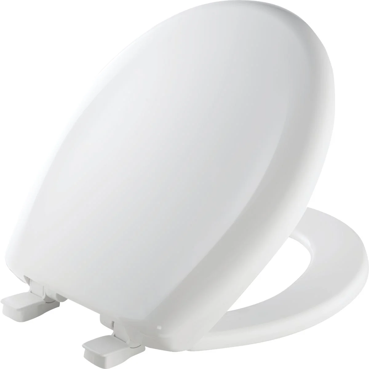 Healthy Mayfair Round Closed Front Premium Sweptback Slow-Close White Plastic Toilet Seat Selected