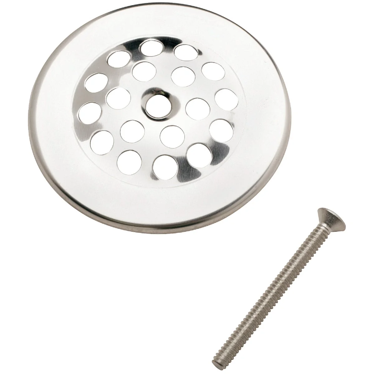 Flexible Do it 2 In. Dome Cover Tub Drain Strainer with Chrome Finish World-Class