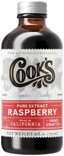 Genuine Pure Red Raspberry Extract for Baking 16 Fl Oz Clean