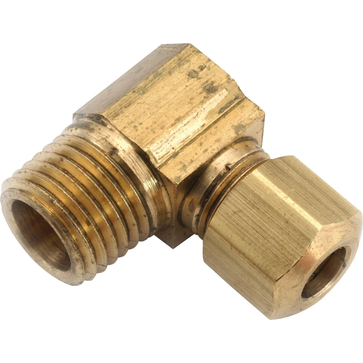 Eco-Friendly Anderson Metals 1 4 In. x 1 8 In. Male 90 Deg. Compression Brass Elbow 1 4 Bend Pure