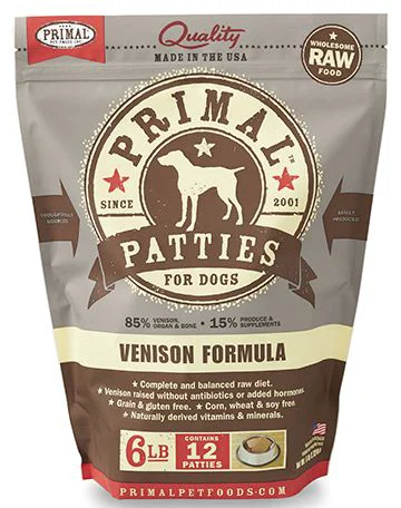 Casual Primal Venison Patties – Raw Dog Food Primal Venison Patties – Raw Dog Food Certified
