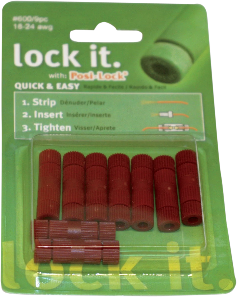 Proven Custom Dynamics Posi-Lock Wire Connectors 18-24 Gauge – 9PK 600 World-Class