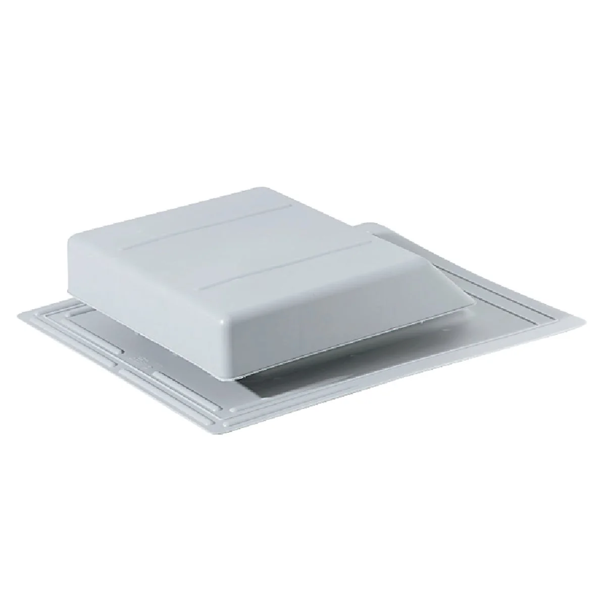 Genuine Airhawk 61 In. Gray Plastic Slant Back Roof Vent Effective