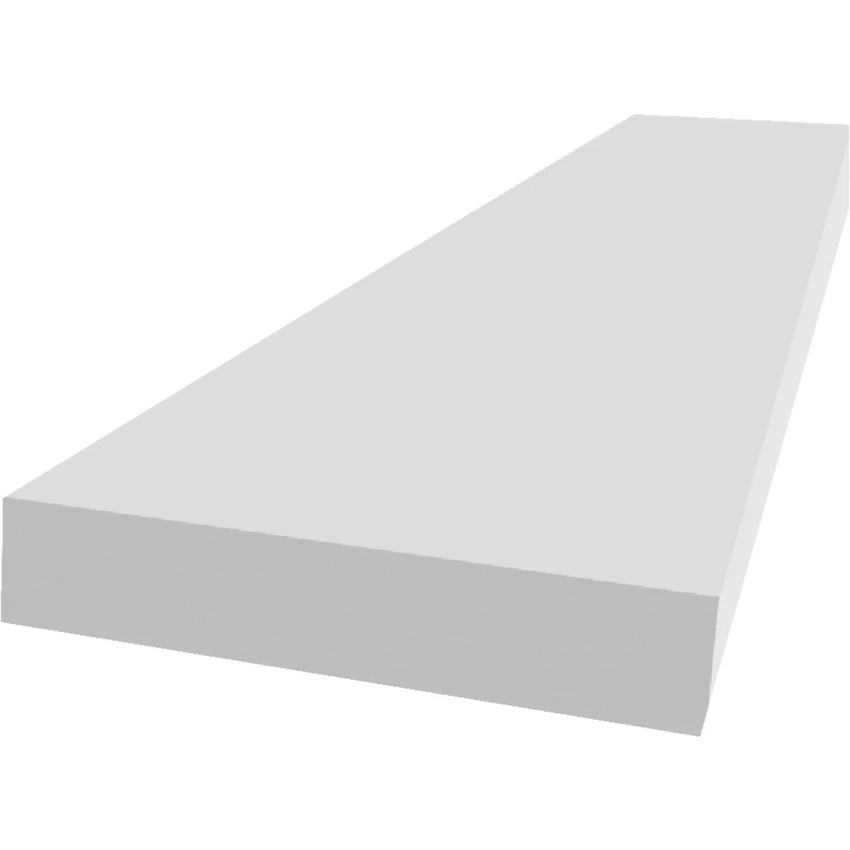 Efficient Royal Trimplank 1 In. x 6 In. x 12 Ft. White PVC Board Sophisticated
