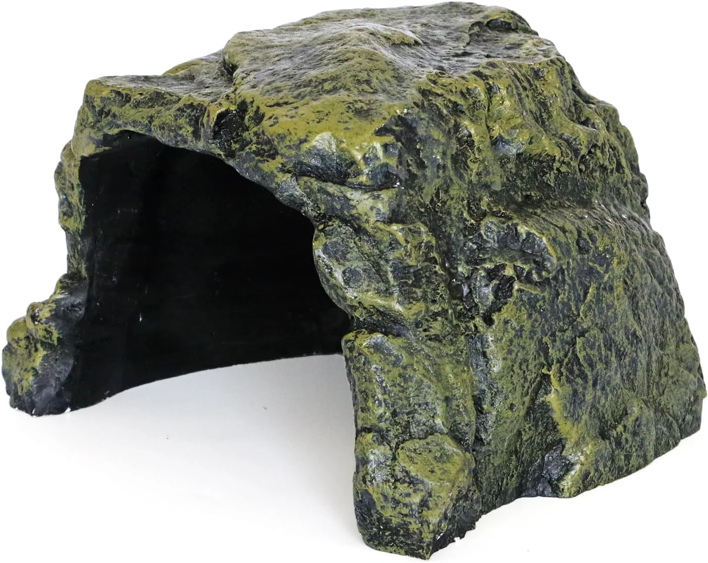 Exceptional Rock Hide Cave for Reptiles Amphibians Rock Den – Terrarium Aquarium Decor Great for Bearded Dragons Lizards Snakes Turtles Geckos Frogs Small Animals – Large Size Environmentally Friendly