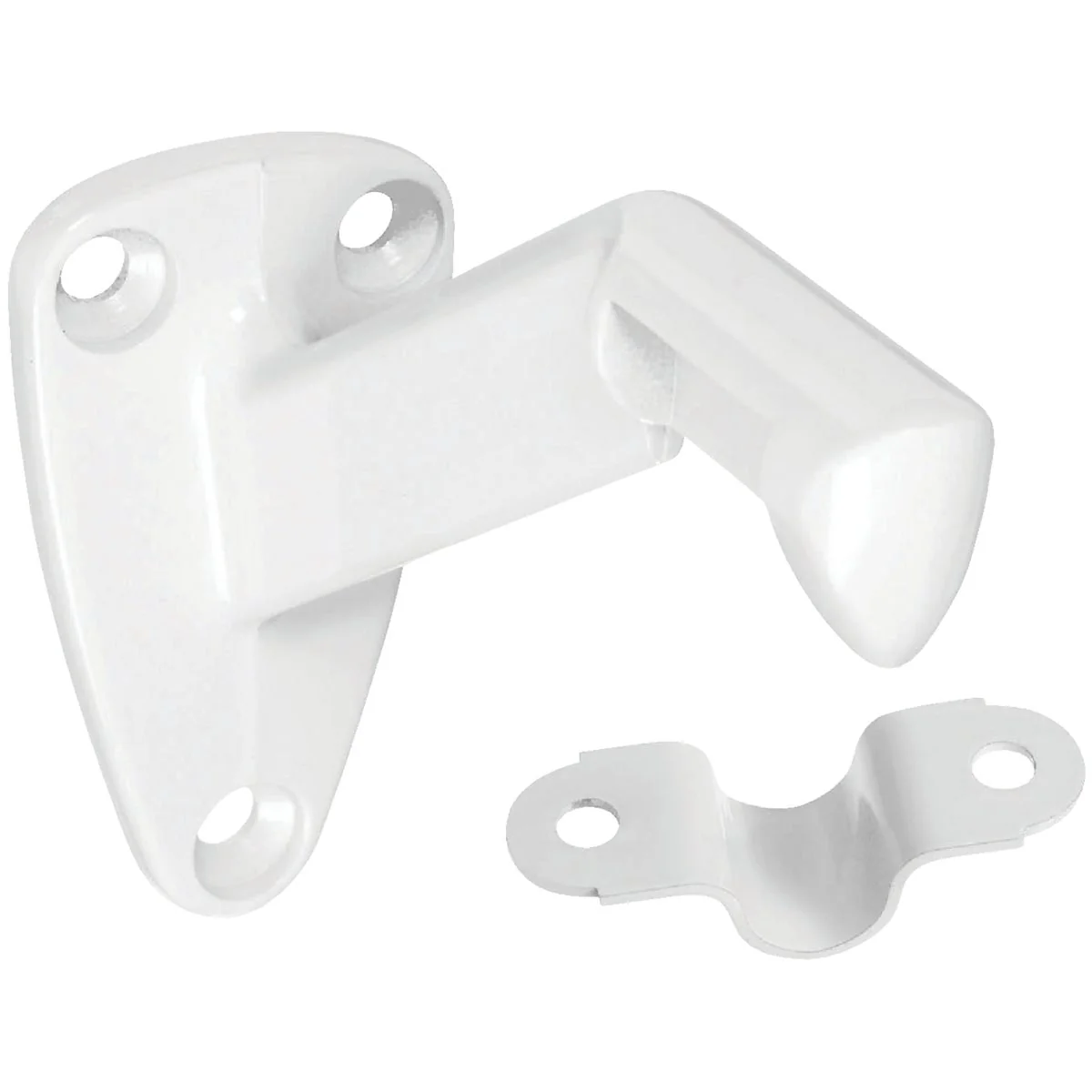 Advanced National White Zinc Die-Cast With Steel Strap Handrail Bracket Unique